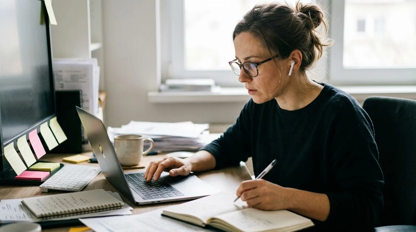 Sơ đồ giải thích multitasking là gì qua cơ chế thắt cổ chai thùy trán