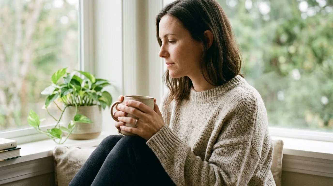 Người ôm đầu căng thẳng chờ đợi tin tức phản ánh sự bất định và tìm cách giảm lo lắng